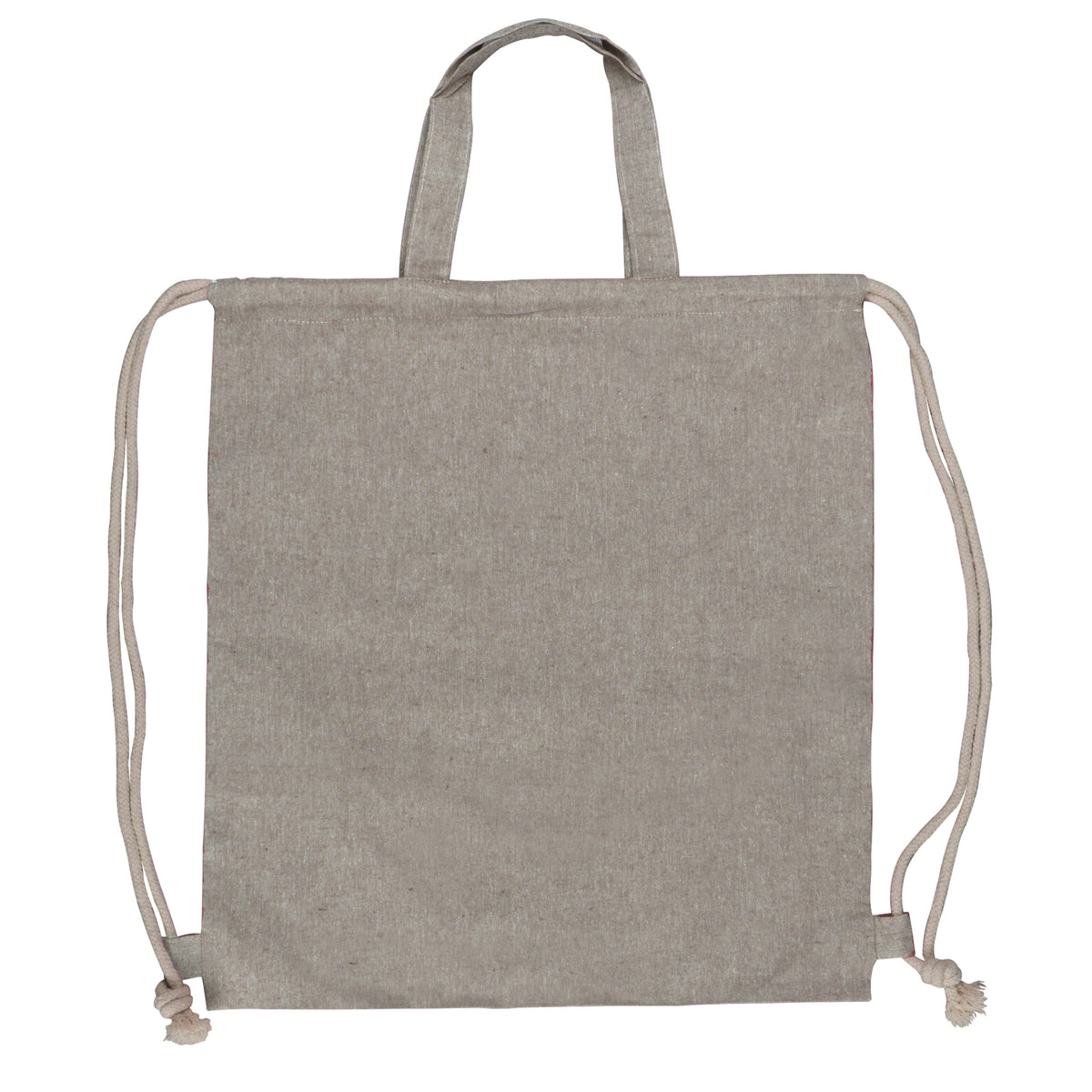 Drawstring rugzak gerecycled katoen 140g/m² 38x42cm