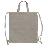 Drawstring rugzak gerecycled katoen 140g/m² 38x42cm