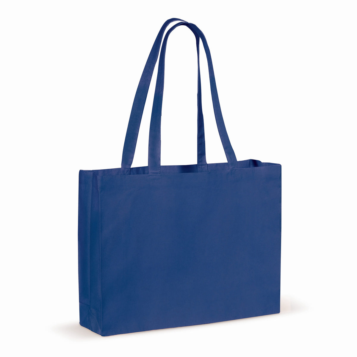 Draagtas gerecycled katoen met bodem 140g/m² 49x14x37cm