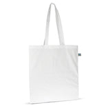 Fairtrade katoenen tas gekleurd lang 140g/m² 38x42cm
