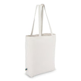 Fairtrade katoenen tas gekleurd lang 270g/m² 42x12x43cm