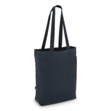 Fairtrade katoenen tas gekleurd lang 270g/m² 42x12x43cm
