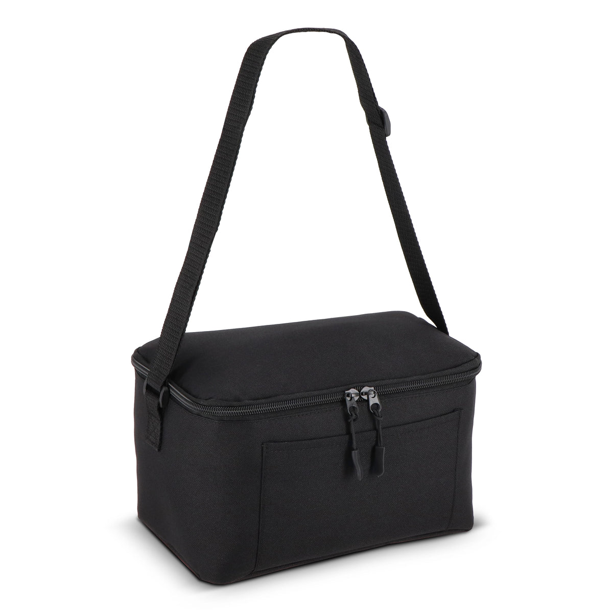 600D gerecycled PET koeltas voor 6 blikjes 25 x 14.5 x 15.5 cm 5 L