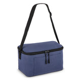 600D gerecycled PET koeltas voor 6 blikjes 25 x 14.5 x 15.5 cm 5 L