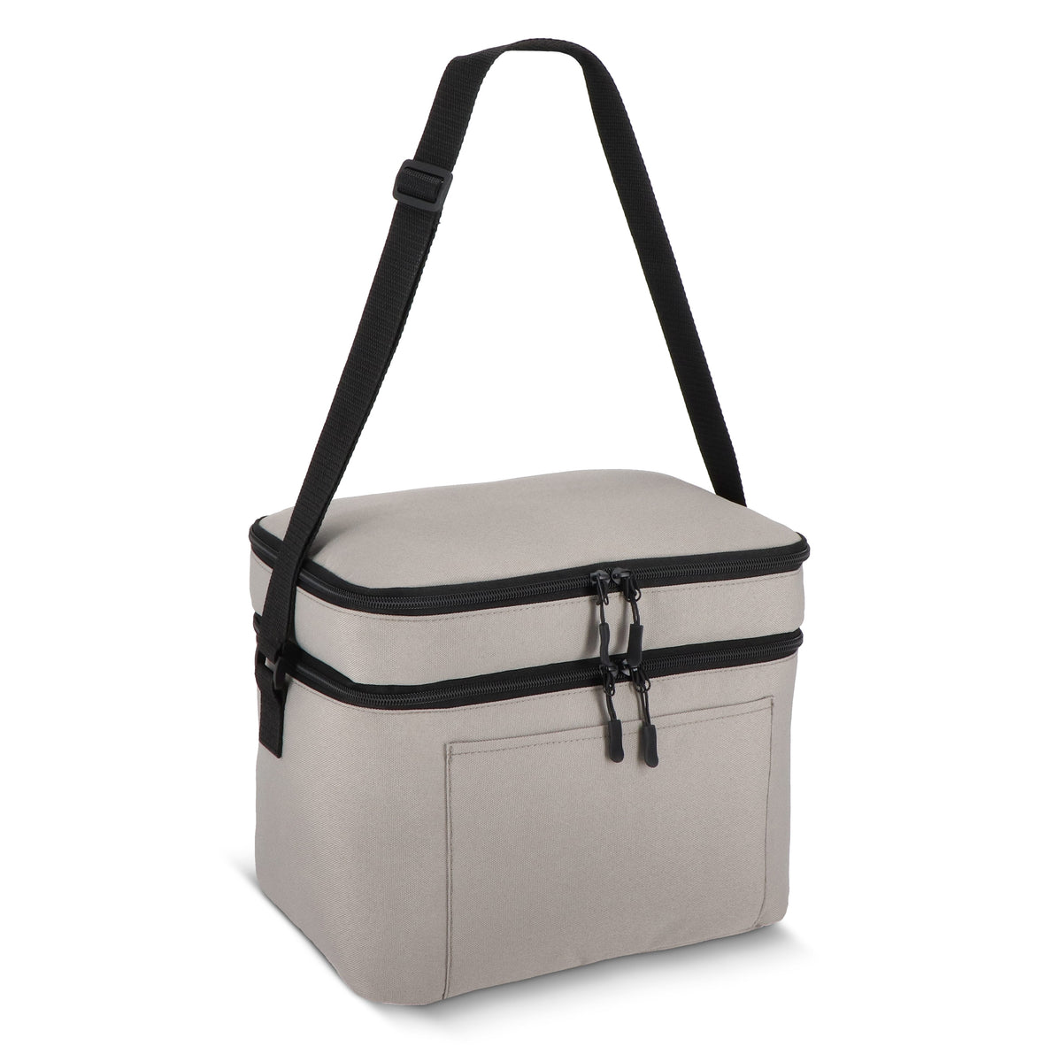 600D gerecycled PET koeltas met twee vakken 30 x 20 x 24 cm 12 L