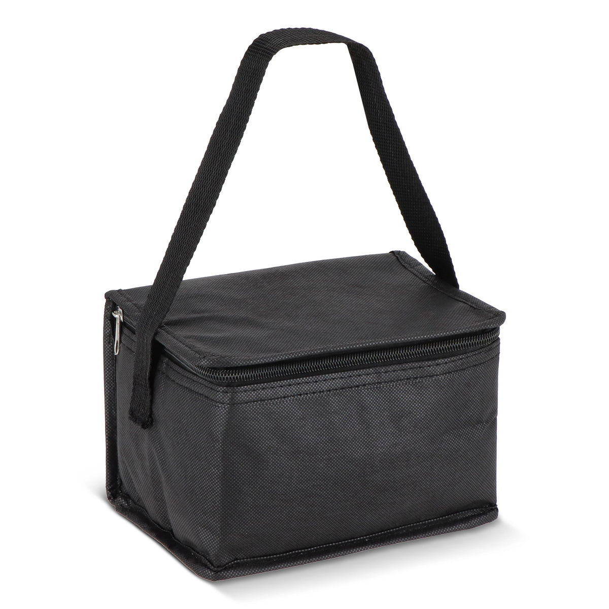 R-PET koeltas voor 6 blikjes, non-woven, 20 x 13 x 12,5 cm, 75 g/m²