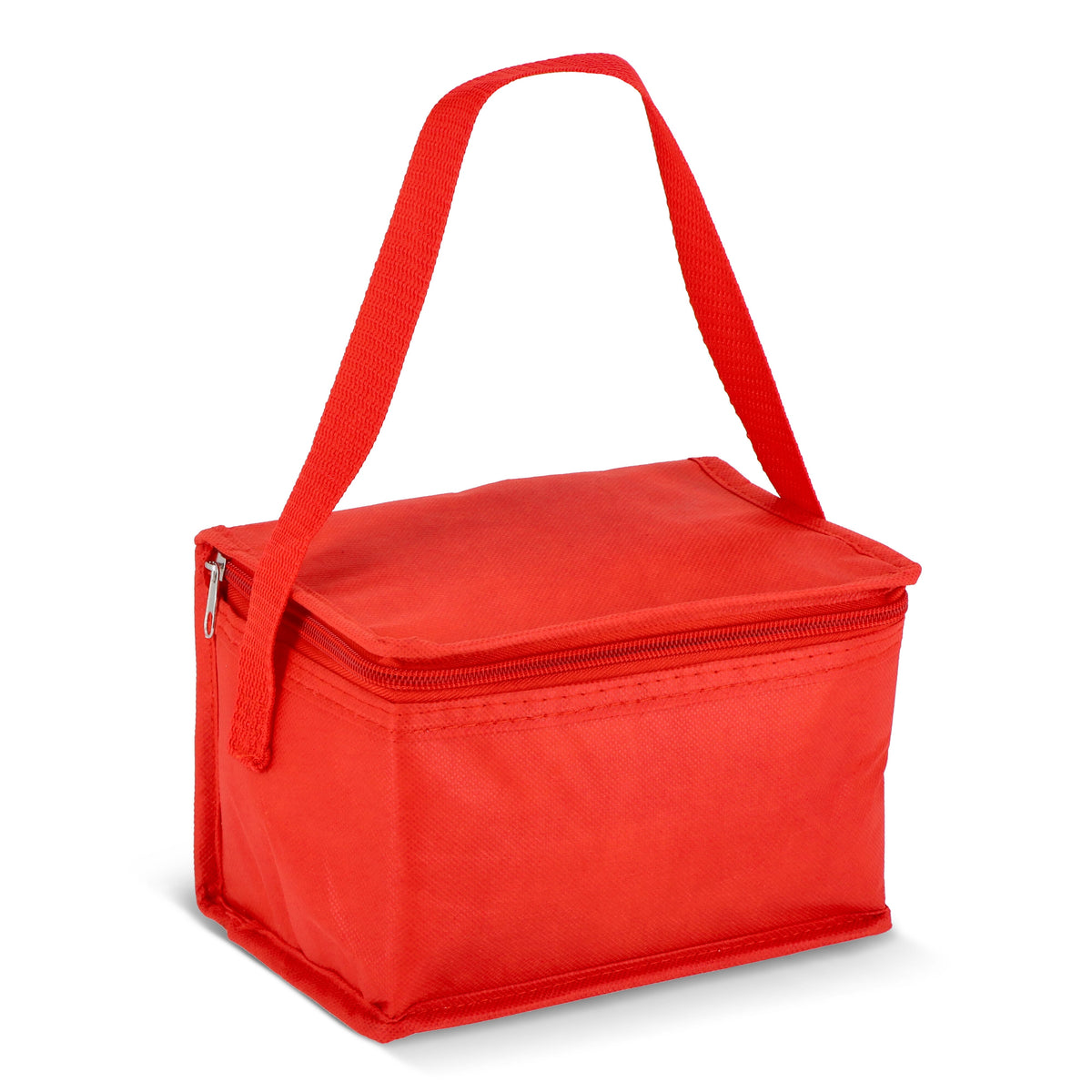 R-PET koeltas voor 6 blikjes, non-woven, 20 x 13 x 12,5 cm, 75 g/m²
