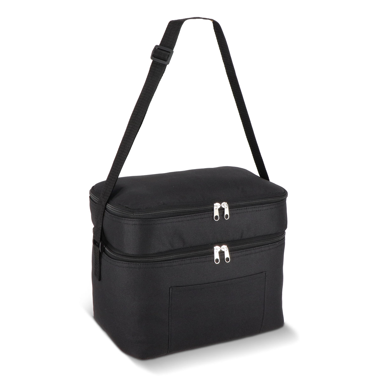 R-PET 600D koeltas met dubbele compartimenten, 30 x 20 x 24 cm, 12L