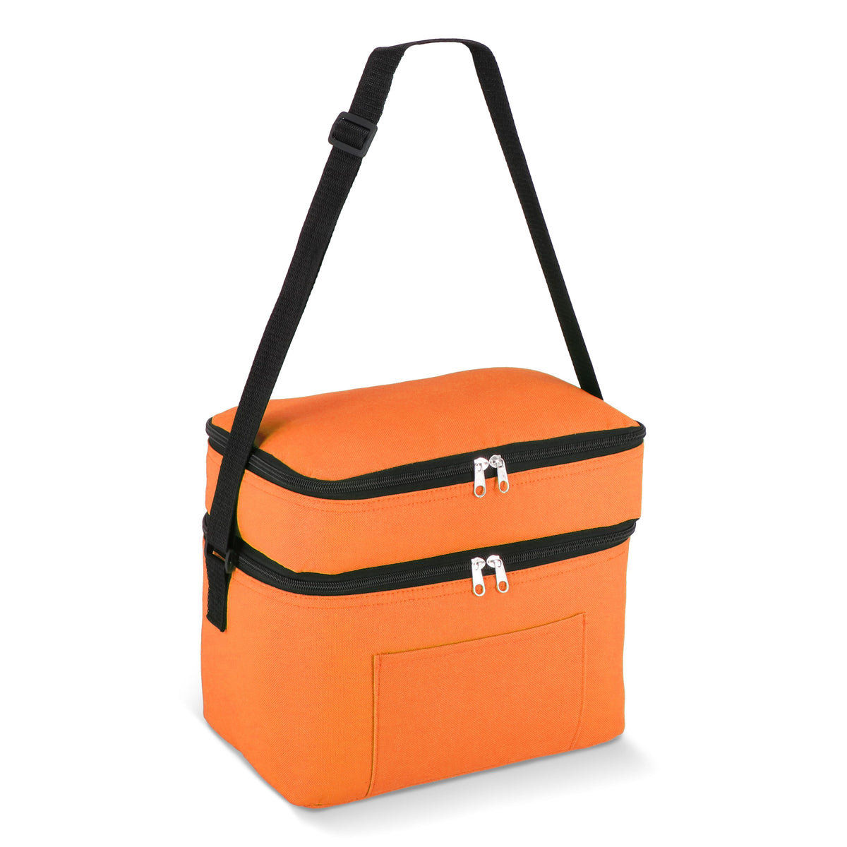 R-PET 600D koeltas met dubbele compartimenten, 30 x 20 x 24 cm, 12L