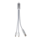 2-in-1 Oplaadkabel USB-A/C naar USB-C & Lightning Aluminium
