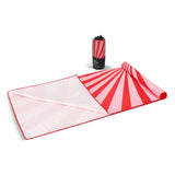 R-PET sneldrogende strandlaken 100x180cm met opbergzak (200g/m²) sublimatie