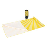 R-PET sneldrogende strandlaken 100x180cm met opbergzak (200g/m²) sublimatie