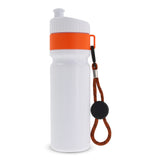 Sportbidon met rand en koord 750ml