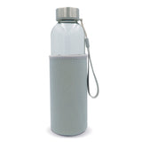 Waterfles glas met sleeve 500ml