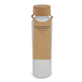 Matglazen gerecycled fles met kurken dop 500ml